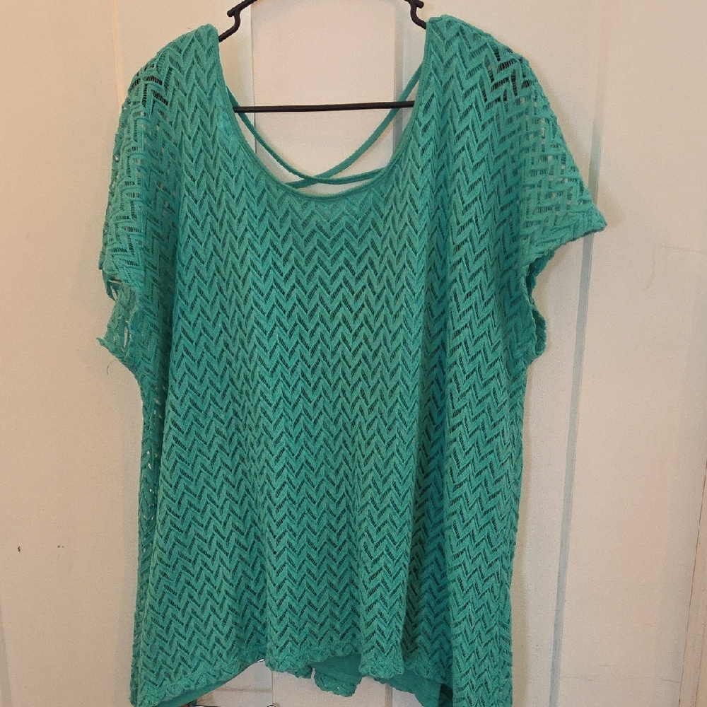 French Laundry Green Knit Top